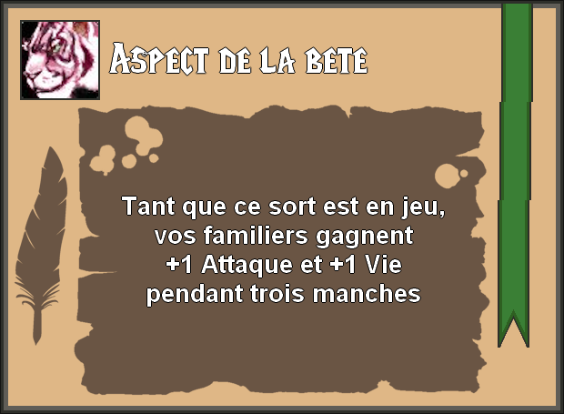 Aspect de la bête
