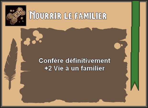 Nourrir le familier