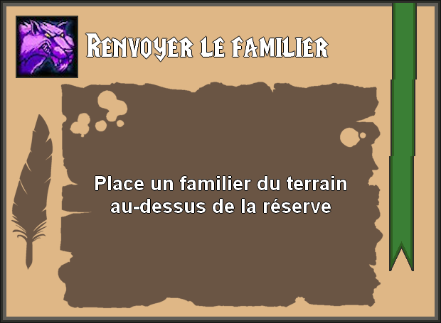 Renvoyer le familier