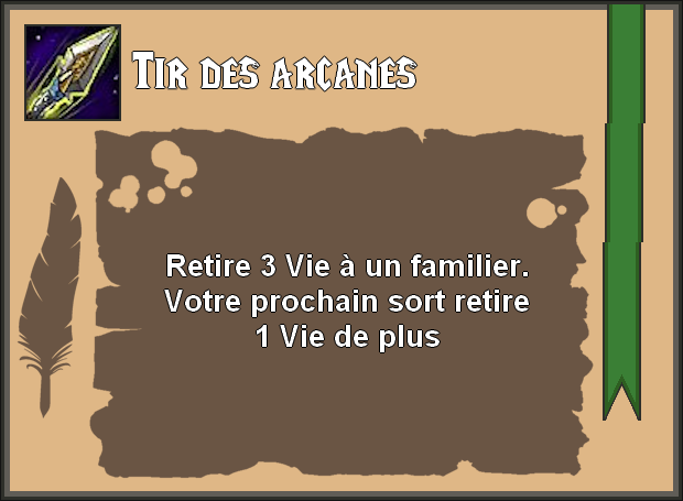 Tir des arcanes