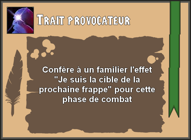Trait provocateur