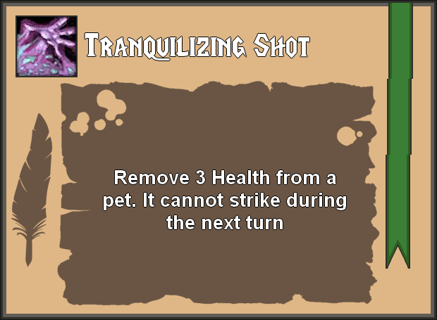 Tranquilizing Shot